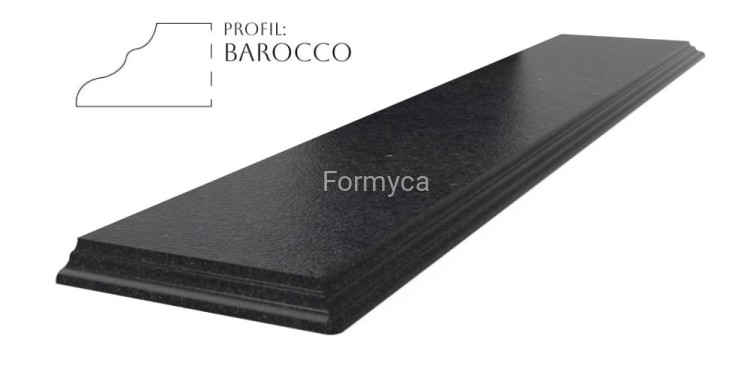 Absolute Black szczotkowany Barocco nar. zaokrąglone 3 cm 1000 + opis.jpg