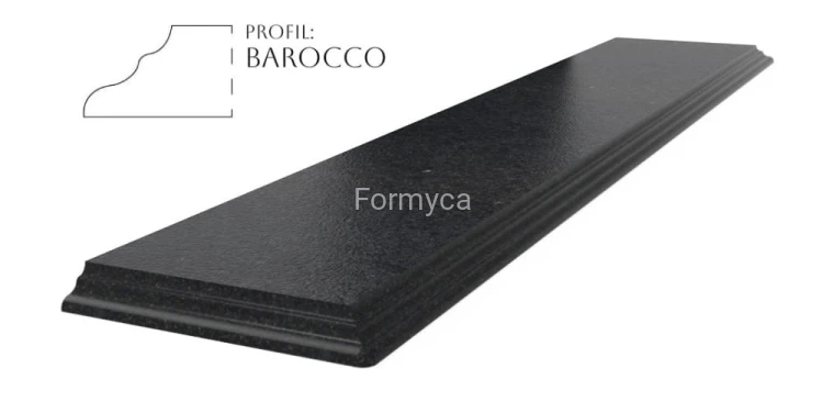 Absolute Black szczotkowany Barocco nar. zaokrąglone 3 cm 1000 + opis.jpg